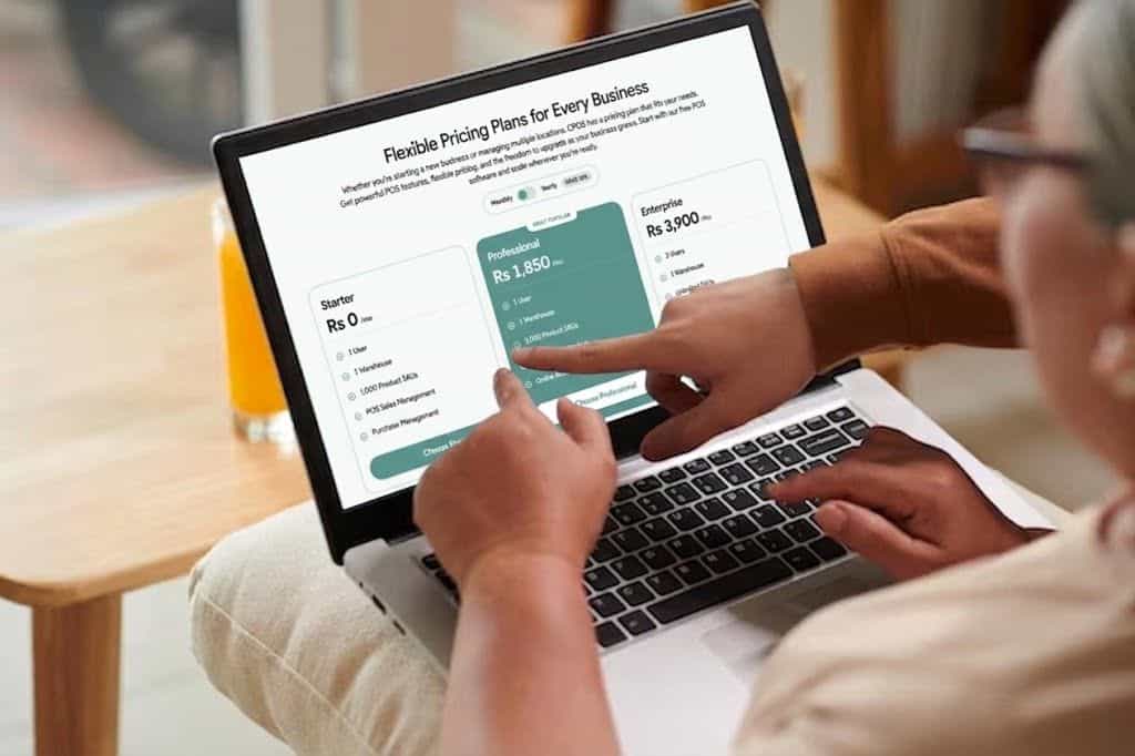 Pricing plans page hero image showcasing POS software plans, features, and business solutions.